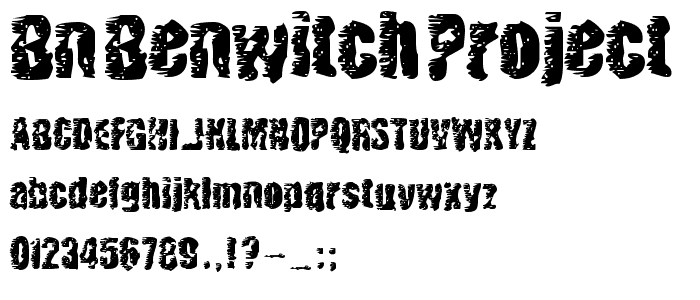 BN BenWitch Project font